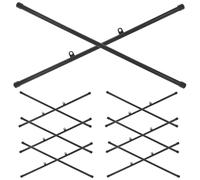 Angoily Set da 10 Aste Appendiposter in Plastica Abs Nero 53 Cm Ganci e Clip per Cornici da Pittura, Adatte a Poster, Stampe e Tele, per Esposizione Negozi e Pubblicità