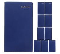 Angoily Set da 10 Libri Pianificatore di Budget A6 Blu Quaderno Compatto per Monitoraggio Spese Quotidiane Blocco Note Finanziario Portatile per Uso Personale e Domestico Carta Spessa