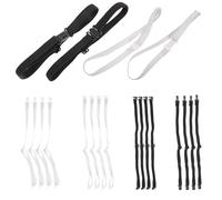 Angoily Set da 20 Fascette Regolabili Elastiche, Cinturini di Estensione Neri in Materiale Resistente, Adatti a Tutte Le Taglie per Eventi Formali e Casual