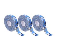 Angoily Set da 3 Pezzi Nastro Adesivo Antiscivolo per Bastoni da Hockey su Ghiaccio e Prato 2,5 Cm X 25 M Colore Blu Mimetico Resistente all’Usura per Giocatori e Allenamento