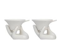 Angoily Set da Tè Cinese Kung Fu in Ceramica con 2 Filtri da Tè e Supporto Guanyin con Manico Singolo Oolong per Casa e Ufficio