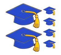 Angoily Set di 6 Distintivi del Cappello di Laurea Class Of 2025 in Lega Blu, Spille Eleganti per Regalo di Laurea Perfette per Back To School Party e Commemorare Percorso Accademico
