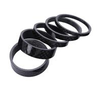 Angoily Set Distanziatori per Forcella e Serie Sterzo Bici in Fibra di Carbonio, Rondelle Manubrio 3 Spessori Differenti, Accessori Ciclismo per Adattare Manubrio e Ottimizzare