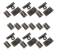 Angoily Set Ferramenta 18 Pezzi per Portagioie Vintage in Ferro, Chiusura a Scatto e Cerniere Decorative per Scatole in Legno, Accessori Fai da Te per Restauro e Mobili Antichi