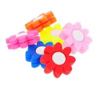 Angoily Smorzatore in Silicone per Racchetta da Tennis a Forma di Fiore 6 Pezzi, Accessorio Antivibrazioni Piccolo per Assorbimento Urti, per Giocatori di Tennis in Campo Colore Casuale