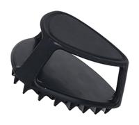 Angoily Spazzola per barba e viso in silicone morbido, massaggiatore per cuoio capelluto e capelli, spazzola da doccia portatile per uomo, esfoliante delicato per pulizia e viaggio