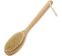 Angoily Spazzola per Corpo Setole di Cinghiale Scrubber da Bagno Manico lungo in Legno di Faggio Esfoliante per la Doccia per Schiena e Corpo