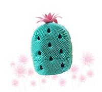Angoily Spazzola per Doccia in Silicone Verde a Forma di Ananas Cartoon Funzione Massaggio Schiena e Produzione di Schiuma per Esfoliazione Corpo