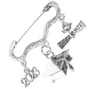 Angoily Spilla per Laurea 2023 in Metallo Spilla di Sicurezza, Decorazione per Borsa e Abbigliamento, Ornamento Delicato Cappello da Dottorato e Certificato, Regalo per Compagni e Festa