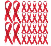 Angoily Spille per Sensibilizzazione 200 Pezzi Nastro Rosso, Distintivi per Eventi di Beneficenza Aids, Accessori per Feste e Attività di Pubblica Utilità