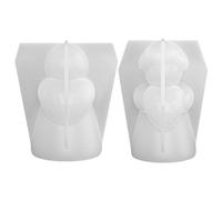 Angoily Stampo in silicone per angeli 2 pezzi: stampi in silicone per angeli fatti a mano in resina epossidica - piccolo stampo artigianale per statuette fai da te per decorazioni di eventi di Natale,