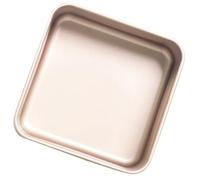Angoily Stampo per Torta Quadrato in Acciaio Inossidabile Oro, Facile | Sformare, Superficie Liscia, Adatto a Snack e Mini Chiffon Cake, Uso Multiplo, Facile da Pulire
