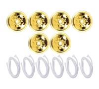 Angoily Stoppino Galleggiante Olio e Supporto di Ricambio Realizzato in Alluminio e Cotone Adatto per Lampade al Burro e Altri Apparecchi di Illuminazione Comodo e Pratico da Usare