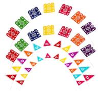 Angoily Striscioni a Tema Pignatta 4 Pezzi Set Decorazioni per Feste di Carnevale Messicane Bandiere Colorate in Feltro per Festival e Ghost Festival Addobbi da Parete per Eventi e