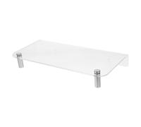 Angoily Supporto Monitor Scrivania in Acrilico e Metallo Alzatina Laptop per Organizzatore Salvaspazio Resistente e Facile Installare per Rialzo Monitor e Spazi Ordinati