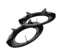 Angoily Supporto Per Fornello a Gas in Ferro Resistente Alle Alte Temperature 2 Pezzi Set, Accessorio Da Cucina Struttura Stabile e Proprietà Antiscivolo, Adatto Per Fornelli Domestici a Gas