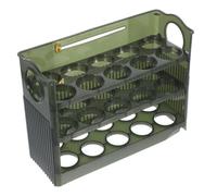 Angoily Supporto Per Frigorifero A 3 Strati Supporto in Plastica Organizer Salvaspazio Per Frigorifero