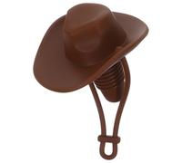 Angoily Tappo per Bottiglia in Silicone Riutilizzabile a Forma di Mini Cappello da Cowboy Marrone Decorazione Western per Feste e Bomboniere Adatto a Bottiglie da 16-25 MM