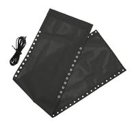 Angoily Tessuto di Ricambio Traspirante per Sedia da Esterno Pieghevole, Accessorio Resistente in Rete Nera Cordoncini, Sostituzione per Poltrona da Balcone e Campeggio