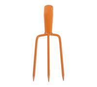 Angoily Testa di Forca da Giardino a 3 Punte in Acciaio, Forcone Manuale per Scavo e Aerazione del Terreno, Utensile Professionale per Coltivazione e Diserbo in Giardinaggio