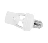 Angoily Testa sensore luce automatica presa di luce attivata dal movimento Adattatore Light Smart Motion Bulbi del sensore di movimento a LED portalampada lampadina di movimento pbt bianca