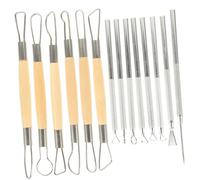 Angoily Utensili per Intaglio del Legno Kit di Scalpelli per Manutenzione Manuale Strumenti per Intaglio Fatti Mano per Lavorazione del Legno per Progetti Artistici e Falegnameria