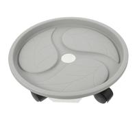Angoily Vassoio Portafiori con Ruote in Plastica Resistente, Base Mobile con Contenitore per Acqua, Supporto per Vaso da Giardino Che Si Muove Facilmente e Mantiene Pulito