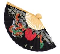 Angoily Ventaglio Cinese da Parete Decorativo Grande 50X90 CM in bambù e Carta Ventaglio Pieghevole Leggero per Decorazioni Murali Moderne e Arazzo da Parete per Feste a Tema Cinese e