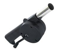 Angoily Ventilatore per Barbecue a Manovella Manuale in Metallo e Plastica Soffiatore Portatile per Fuoco e Stufa Accessorio Leggero per Grigliate Campeggio e Picnic all’Aperto