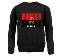 Angola Codice a Barre Stile Bandiera - Bambini Felpa/Maglione - Luanda Città