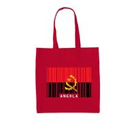 Angola Codice a Barre Stile Bandiera - Borsa Tote IN Tela - Luanda Città