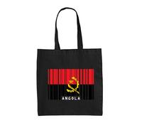 Angola Codice a Barre Stile Bandiera - Borsa Tote IN Tela - Luanda Città