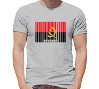 Angola Codice a Barre Stile Bandiera - T-Shirt - Luanda Città Angolese Urbano