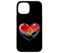 Angola Diaspora Collegamento Cuore Patria Emblema Custodia per iPhone 15