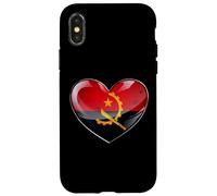 Angola Diaspora Collegamento Cuore Patria Emblema Custodia per iPhone X/XS