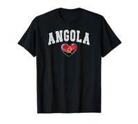 Angola Diaspora Cuore Heritage Emblema della comunità Maglietta