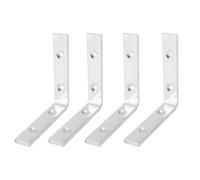 Angolare angolare angolare l staffa angolare trecce angolari zincati Resistente del supporto per mobili per i mobili mobili da patio 4pcs 3.9x3.9x0.8in
