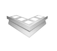 Angolare per gocciolatoio in alluminio per balconi e terrazze esterno