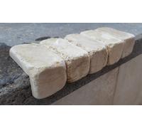 ANGOLARI in pietra MARMO Giallo Atlantide 8x4x4 cm FINE SERIE