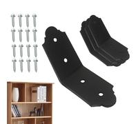 Angolata da 45 Gradi,4 Pezzi Connettore Robusto A 45 Gradi Per Collegamenti - Montante per Scaffalatura ad Angolo in Legno | per Fai da Te e Progetti di Falegnameria