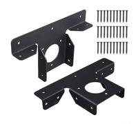 Angoli per pergola resistenti per staffe, 2 pezzi, in metallo, per rinforzare strutture in legno per esterni