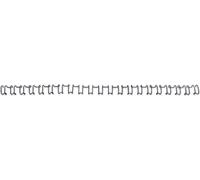 Angoli per rilegatura a filo GBC WireBind, A4, 21 anelli, 10 mm, nero