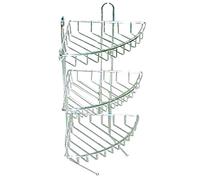 ANGOLIERA BAGNO DOCCIA 3 RIPIANI ACCIAIO CROMO H45CM