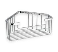 Angoliera doccia 20x15xH8,3 cm in acciaio cromata per bagno