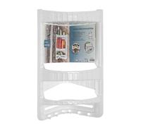 Angoliera doccia bianca 3 ripiani ganci inferiori e fissaggi inclusi