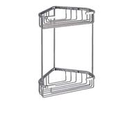 ANGOLIERA DOCCIA CROMATA IN FILO OTTONE/ACCIAIO A 2 PIANI