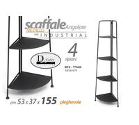 ANGOLIERA ENTRATINA 4 RIPIANI SCAFFALE INGRESSO METALLO ETAGERE PIANTE 1555337