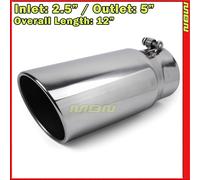 Angolo 12 inch 2.5 Ingresso 5 Uscita Inossidabile Camion 202951 Bolt Su Tubo Tip
