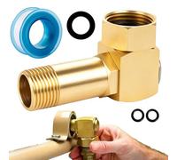 Angolo a 360° in per avvolgitubo: adattatore girevole per tubo da giardino, robusto connettore in metallo per carrello e supporto da parete, con kit di guarnizioni, a prova di perdite