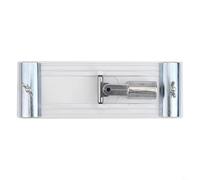 Angolo configurabile a soffitto con testa no-flip compatibile con lega di alluminio 34 per levigatrice a palo con pali filettati più cartongesso e levigatura resistente (bianco)